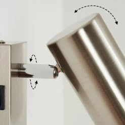 Hofstein Javel Wandleuchte Nickel-Matt, Chrom, 1-flammig -Wandleuchten Verkaufsgeschäft javel wandleuchte h3599709 5