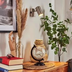 Hofstein Javel Wandleuchte Nickel-Matt, Chrom, 1-flammig -Wandleuchten Verkaufsgeschäft javel wandleuchte h3599709 6