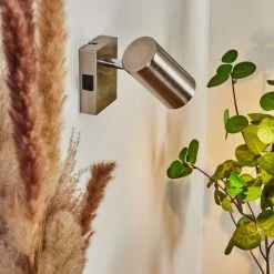 Hofstein Javel Wandleuchte Nickel-Matt, Chrom, 1-flammig -Wandleuchten Verkaufsgeschäft javel wandleuchte h3599709 8