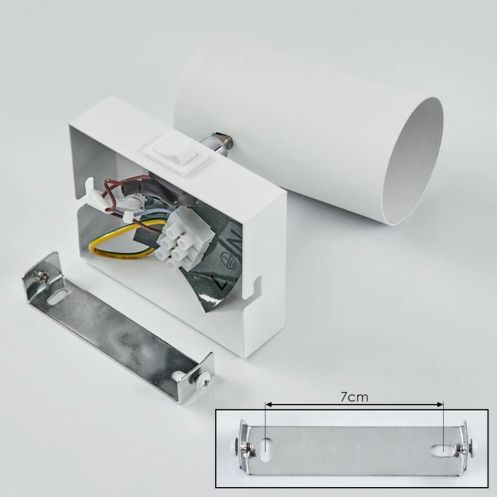 Hofstein Javel Wandleuchte Chrom, Weiß, 1-flammig 5 Hofstein Javel Wandleuchte Chrom, Weiß, 1-flammig – Bild 5