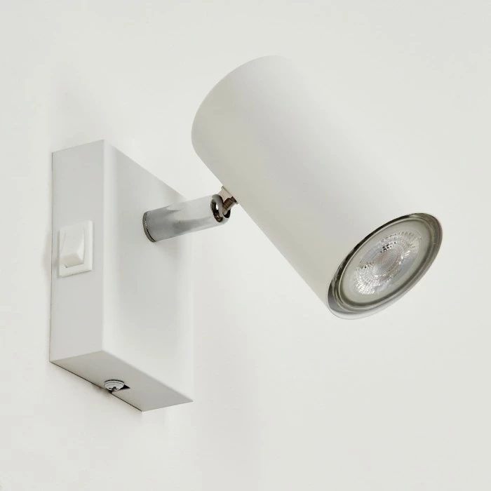 Hofstein Javel Wandleuchte Chrom, Weiß, 1-flammig 8 Hofstein Javel Wandleuchte Chrom, Weiß, 1-flammig – Bild 8