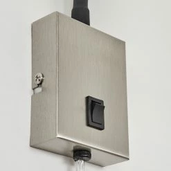 Hofstein Javel Wandleuchte Nickel-Matt, Schwarz, 1-flammig -Wandleuchten Verkaufsgeschäft javel wandleuchte h3612699 5