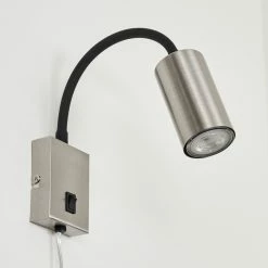 Hofstein Javel Wandleuchte Nickel-Matt, Schwarz, 1-flammig -Wandleuchten Verkaufsgeschäft javel wandleuchte h3612699 7