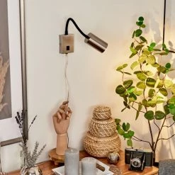 Hofstein Javel Wandleuchte Nickel-Matt, Schwarz, 1-flammig -Wandleuchten Verkaufsgeschäft javel wandleuchte h3612699 8