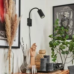 Hofstein Javel Wandleuchte Schwarz, 1-flammig -Wandleuchten Verkaufsgeschäft javel wandleuchte h3612712 10