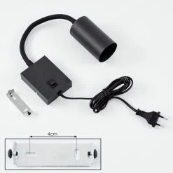 Hofstein Javel Wandleuchte Schwarz, 1-flammig -Wandleuchten Verkaufsgeschäft javel wandleuchte h3612712 4