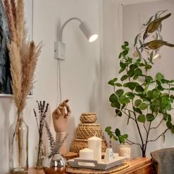 Hofstein Javel Wandleuchte Weiß, 1-flammig -Wandleuchten Verkaufsgeschäft javel wandleuchte h3613177 10