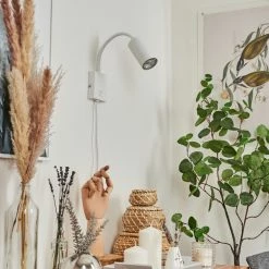 Hofstein Javel Wandleuchte Weiß, 1-flammig -Wandleuchten Verkaufsgeschäft javel wandleuchte h3613177 11