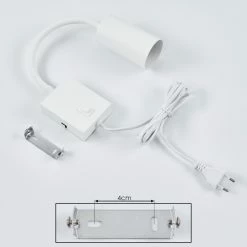 Hofstein Javel Wandleuchte Weiß, 1-flammig -Wandleuchten Verkaufsgeschäft javel wandleuchte h3613177 4