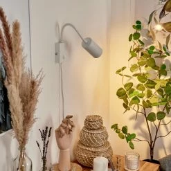 Hofstein Javel Wandleuchte Weiß, 1-flammig -Wandleuchten Verkaufsgeschäft javel wandleuchte h3613177 8