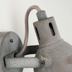 Hofstein Jonsered Wandleuchte LED Schwarz, Grau, Steinoptik, 1-flammig -Wandleuchten Verkaufsgeschäft jonsered wandleuchte h3355435 10