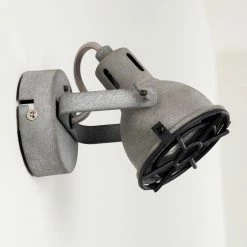 Hofstein Jonsered Wandleuchte LED Schwarz, Grau, Steinoptik, 1-flammig -Wandleuchten Verkaufsgeschäft jonsered wandleuchte h3355435 17