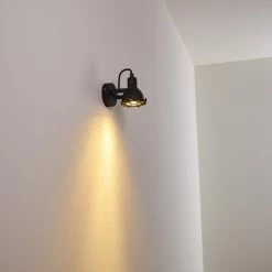 Hofstein Jonsered Wandleuchte LED Schwarz, 1-flammig -Wandleuchten Verkaufsgeschäft jonsered wandleuchte h3355459 11