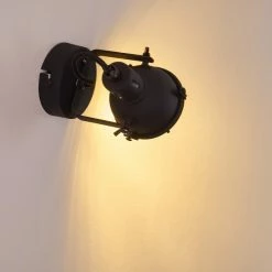 Hofstein Jonsered Wandleuchte LED Schwarz, 1-flammig -Wandleuchten Verkaufsgeschäft jonsered wandleuchte h3355459 3