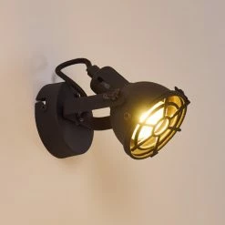 Hofstein Jonsered Wandleuchte LED Schwarz, 1-flammig -Wandleuchten Verkaufsgeschäft jonsered wandleuchte h3355459 7