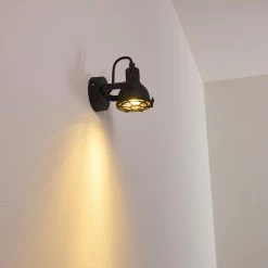 Hofstein Jonsered Wandleuchte LED Schwarz, 1-flammig -Wandleuchten Verkaufsgeschäft jonsered wandleuchte h3355459 9