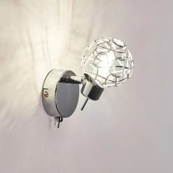 Hofstein Kalipuro Wandleuchte Chrom, 1-flammig -Wandleuchten Verkaufsgeschäft kalipuro wandleuchte h3095218 do1 12