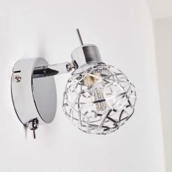 Hofstein Kalipuro Wandleuchte Chrom, 1-flammig -Wandleuchten Verkaufsgeschäft kalipuro wandleuchte h3095218 do1 15