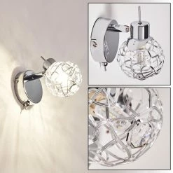 Hofstein Kalipuro Wandleuchte Chrom, 1-flammig -Wandleuchten Verkaufsgeschäft kalipuro wandleuchte h3095218 do1 17