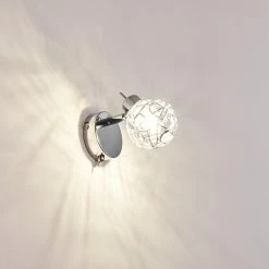 Hofstein Kalipuro Wandleuchte Chrom, 1-flammig -Wandleuchten Verkaufsgeschäft kalipuro wandleuchte h3095218 do1 2