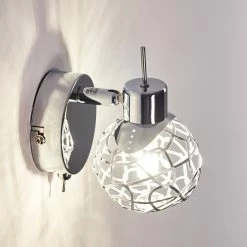 Hofstein Kalipuro Wandleuchte Chrom, 1-flammig -Wandleuchten Verkaufsgeschäft kalipuro wandleuchte h3095218 do1 6