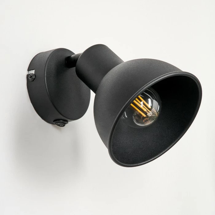 Hofstein Kansela Wandleuchte Schwarz, 1-flammig 8 Hofstein Kansela Wandleuchte Schwarz, 1-flammig – Bild 8