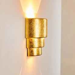 Hofstein Karatschi Wandleuchte Gold, 1-flammig -Wandleuchten Verkaufsgeschäft karatschi wandleuchte h3010136 do4 11