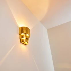 Hofstein Karatschi Wandleuchte Gold, 1-flammig -Wandleuchten Verkaufsgeschäft karatschi wandleuchte h3010136 do4 15