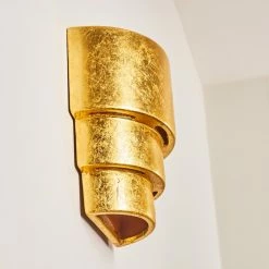 Hofstein Karatschi Wandleuchte Gold, 1-flammig -Wandleuchten Verkaufsgeschäft karatschi wandleuchte h3010136 do4 17