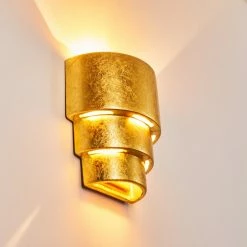 Hofstein Karatschi Wandleuchte Gold, 1-flammig -Wandleuchten Verkaufsgeschäft karatschi wandleuchte h3010136 do4 6