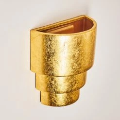 Hofstein Karatschi Wandleuchte Gold, 1-flammig -Wandleuchten Verkaufsgeschäft karatschi wandleuchte h3010136 do4 7