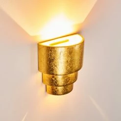 Hofstein Karatschi Wandleuchte Gold, 1-flammig -Wandleuchten Verkaufsgeschäft karatschi wandleuchte h3010136 do4 8
