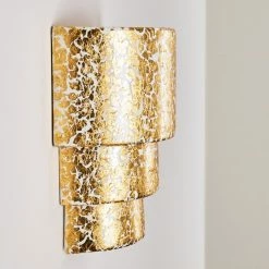 Hofstein Karatschi Wandleuchte Gold, 1-flammig -Wandleuchten Verkaufsgeschäft karatschi wandleuchte h3010266 do4 14