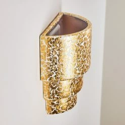 Hofstein Karatschi Wandleuchte Gold, 1-flammig -Wandleuchten Verkaufsgeschäft karatschi wandleuchte h3010266 do4 15