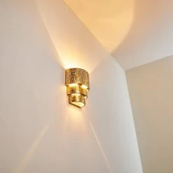 Hofstein Karatschi Wandleuchte Gold, 1-flammig -Wandleuchten Verkaufsgeschäft karatschi wandleuchte h3010266 do4 7