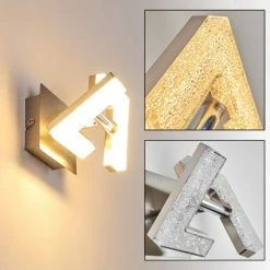 Hofstein Karis Wandleuchte LED Nickel-Matt, 1-flammig