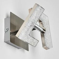 Hofstein Karis Wandleuchte LED Nickel-Matt, 1-flammig -Wandleuchten Verkaufsgeschäft karis wandleuchte h3111123 do1 11