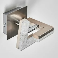 Hofstein Karis Wandleuchte LED Nickel-Matt, 1-flammig -Wandleuchten Verkaufsgeschäft karis wandleuchte h3111123 do1 14