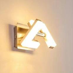 Hofstein Karis Wandleuchte LED Nickel-Matt, 1-flammig -Wandleuchten Verkaufsgeschäft karis wandleuchte h3111123 do1 2