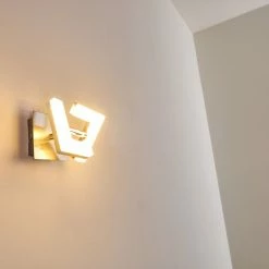 Hofstein Karis Wandleuchte LED Nickel-Matt, 1-flammig -Wandleuchten Verkaufsgeschäft karis wandleuchte h3111123 do1 4