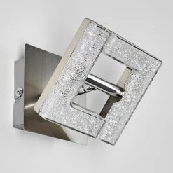 Hofstein Karis Wandleuchte LED Nickel-Matt, 1-flammig -Wandleuchten Verkaufsgeschäft karis wandleuchte h3111123 do1 6
