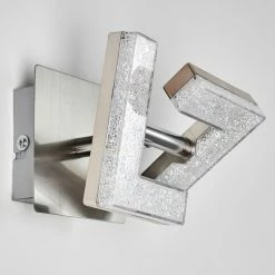 Hofstein Karis Wandleuchte LED Nickel-Matt, 1-flammig -Wandleuchten Verkaufsgeschäft karis wandleuchte h3111123 do1 7