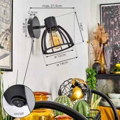 Hofstein Kaurila Wandleuchte Schwarz, 1-flammig 13 Hofstein Kaurila Wandleuchte Schwarz, 1-flammig -Wandleuchten Verkaufsgeschäft kaurila wandleuchte h3578704 3