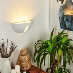 Hofstein Kawasaki Wandleuchte Wei&szlig;, 1-flammig -Wandleuchten Verkaufsgeschäft kawasaki wandleuchte h331 10