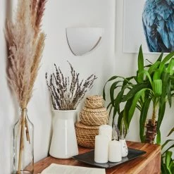 Hofstein Kawasaki Wandleuchte Wei&szlig;, 1-flammig -Wandleuchten Verkaufsgeschäft kawasaki wandleuchte h331 11