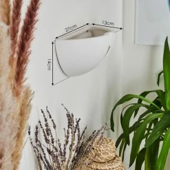 Hofstein Kawasaki Wandleuchte Wei&szlig;, 1-flammig -Wandleuchten Verkaufsgeschäft kawasaki wandleuchte h331 3