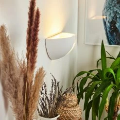 Hofstein Kawasaki Wandleuchte Wei&szlig;, 1-flammig -Wandleuchten Verkaufsgeschäft kawasaki wandleuchte h331 6