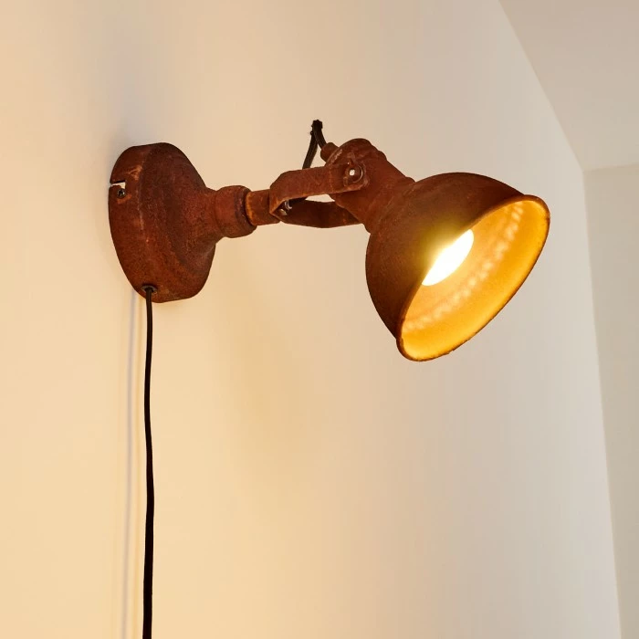 Hofstein Keya Wandleuchte Rostfarben, 1-flammig 3 Hofstein Keya Wandleuchte Rostfarben, 1-flammig – Bild 3