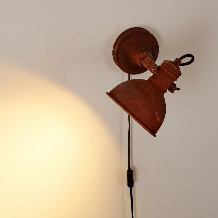 Hofstein Keya Wandleuchte Rostfarben, 1-flammig 5 Hofstein Keya Wandleuchte Rostfarben, 1-flammig – Bild 5