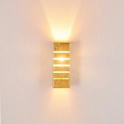 Hofstein Khartum Wandleuchte Gold, 1-flammig -Wandleuchten Verkaufsgeschäft khartum wandleuchte h3010150 do1 do1 9